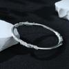 Pulsera Floral de Plata Pura 9999 Plata Esterlina Nicho Sólida de Alta Gama Lujo Accesible Regalo de Cumpleaños para Novia Día de San Valentín Chino