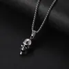 Tijeras de diseño moderno personalizadas, peine, colgante de diamante pegajoso, collar de longitud media para niños, regalo, joyería de color acero inoxidable que no se decolora