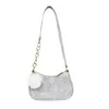 Bolsa transversal feminina de feltro casual e estilosa, bolsa de ombro moderna com design único para mulheres, bolsa de ombro feita sob medida