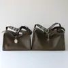 Bolso Tote Grande de Piel de Vaca de Primera Capa Suave para Viajes Diarios Bolso de Mano para Mujer Bolso de Piel Genuina para Mujer