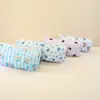 Bolsa de Maquillaje Pequeña Acolchada Estilo Ins Transfronteriza, Bolso de Mano Lindo de Alta Estética, Estuche para Lápices de Papelería, Bolsa de Almacenamiento para Pinceles de Maquillaje