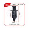 Dinghui Deflector Universal para Coche Clip de Parachoques Flecha de Fijación de Panel de Capó Sujetador de Empuje