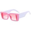 Gafas de sol cuadradas de tendencia europea y americana con personalidad de moda 2024, gafas de sol deportivas para exteriores para hombres y mujeres
