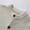Suéter cárdigan retro estilo Old Money Unisex Otoño/Invierno Holgado Casual Estilo Perezoso Felpa Versátil Tejido Prendas de Abrigo