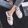 2021 Novo Estilo Baotou Meio Chinelos Femininos All-match Verão Raso Raso Branco Sapatos Sem Salto Sapatos Slip-on