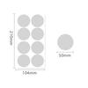 Etiqueta A5 Color Punto 50mm PVC Impermeable Manuscrita en Blanco Color Clasificación de Almacén Redonda Pegatina de Vinilo