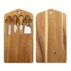 Produção de fábrica comércio exterior tábua de corte de madeira de acácia tábua de corte tábua de queijo de madeira tábua de queijo de madeira maciça conjunto de terno com faca