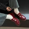 Estilo de luxo leve, couro lavado, sapatilhas Mary Jane com fivela dupla, coleção outono 2026, salto médio bloco, bico redondo, sapatos femininos de couro genuíno
