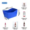 Atacado de fábrica barril de cerveja quadrado espesso caixa de vinho boca oblíqua caixa de cerveja em V balde de gelo para champanhe de plástico cesta personalização