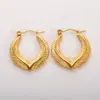 Estilo Ins Europeu e Americano Novos Brincos Plissados Brincos Torcidos Brincos Elegantes Ouro 18K Real Brincos da Moda de Alta Qualidade