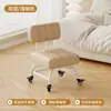 Taburete pequeño de rueda universal sala de estar ruedas taburete bajo silla de apoyo para caminar para niños baño de pies taburete redondo ruedas elevables moderno minimalista