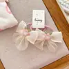 Estilo Coreano Nuevo Estilo Tela Bordada Oso Anillo para el Cabello Dulce Versátil Par Aro de Goma Accesorios para Niñas Accesorios para Cola de Caballo Debate para Mujeres