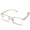 9870 Montura de Gafas Transparente Tr90 Anti-Luz Azul Compañero de Clase en Línea Universal para Hombres y Mujeres Montura Cuadrada Dulce y Fresca Protección Ocular Fresco