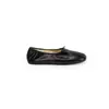 Mismo estilo que los zapatos de uva de mamá, piel de vaca encerada al aceite ~ Súper suaves, moño en la entresuela, zapatillas planas tipo 'huevo enrollado' para mujer