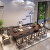 Nova mesa de chá e cadeira de madeira maciça estilo chinês Sala de estar Zen mesa de chá grande e cadeira Recepção de escritório mesa de chá kung fu