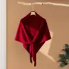 Xale de caxemira, lenço estilo chinês para outono e inverno, capuz triangular para cheongsam, xale externo de malha de caxemira de alta qualidade