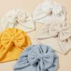 Gorro infantil transfronterizo INS, gorro de punto con lazo para bebé, gorro indio con protección elástica para las orejas para recién nacidos europeos y americanos.
