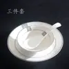 Conjunto de Louças com Borda Dourada, Louças de Hotel, Pratos, Louças de Restaurante Específicas para Hotel, Conjunto de Mesa Específico para Hotel, Pregado