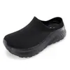 Novos Sapatos Casuais Respiráveis para Atacado Transfronteiriço com Solas Grossas Antiderrapantes Macias, Meia-Sapato Slip-On Fechado no Dedo Estilo Meia para Homens e Mulheres