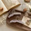 Nuevo Clip de Garra Grande de Perla y Cristal de Alta Gama Moda de Alta Gama Sensación Pesada Clip de Garra para el Cabello Peinado de la Parte Posterior de la Cabeza Clip de Tiburón para Mujeres
