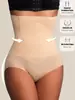 Calça Moldadora Corporal Sem Costura Transfronteiriça Emagrecedora Aperta Barriga Modela Cintura Feminina Pós-Parto Aperta Cintura Levanta Quadril Plástico Cintura Alta