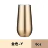 Especial Transfronteiriço para novo copo swing6oz casca de ovo dentro e fora aço inoxidável 304 isolamento a vácuo taça de vinho tinto Taça de Champanhe