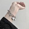 Amor Cuentas Redondas Pulsera Hip Hop Mejor Amiga de Mujer Estilo Frío Pulsera de Temperamento Pulsera de Estudiante Diseño de Nicho de Moda Hombres Moderno Cool