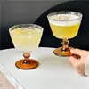 Taza de Café Americano Helado Estilo Ins Taza de Vidrio Taza de Helado de Gama Alta Taza de Whisky Taza de Postre Taza de Agua