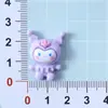 Guantes de Dibujos Animados de Cinco Dedos con Forro de Felpa para Niños, Funda para Teléfono de Pegamento Cremoso DIY Kuromi, Accesorios de Resina Hechos a Mano