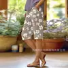 Pantalas Casuais de Rua da Moda Personalizadas com Impressão Digital 3D de Novo Estilo Europeu e Americano Transfronteiriço para Mulheres, Comprimento Médio, para Ir ao Trabalho, Verão