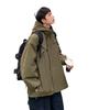 Chaqueta con capucha de trabajo para hombre, chaqueta cortavientos de moda japonesa de otoño, chaqueta deportiva para exteriores de alta calidad