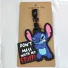 Etiqueta de equipaje de Stitch de orejas grandes y lindo de Star Baby, etiqueta con logo de equipaje de goma suave de PVC, colgante para tablero, colgante de embarque