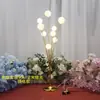 Ceremonia de Boda Estilo Chino Accesorios Árbol de Manzana de la Felicidad de Hierro Forjado Luces para Camino Adornos Luminosos Arreglo de Decoración Oro