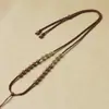 Colar Hetian Jade Tecido Vintage Artesanal Novo Ajustável Unissex