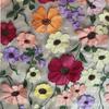 Tecido Bordado de Renda com Flores Multicores Novo de 2022 Moda Vestido de Casamento Feminino Tecido Bordado Cheongsam