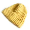 Irmão Gato Chapéu Casual Novo Infantil Cúpula Frio Linha Grossa Outono e Inverno Crianças Grandes Chapéu Simples Quente Puxador Chapéu de Lã Tricotado