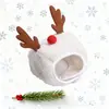 Sombreros, Baberos, Disfraces de Navidad de Otoño e Invierno para Perros y Gatos, Pomerania Oso de Peluche, Suministros para Mascotas