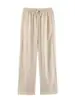 Artículo Caliente Transfronterizo de AliExpress Nueva Moda Primavera 2026 Abrigo con Capucha para Mujer Pantalones de Pierna Ancha de Color Sólido