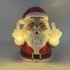 Cruzamento de Fronteiras Novo Dedo do Meio Fantasma Fofo Fantasma de Halloween Mãos para Cima Dedo do Meio Luz Noturna