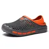 Zapatos de playa para hombre adulto de verano zapatos con agujeros en la punta zapatos para deportes al aire libre jardín pantuflas de talla grande