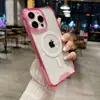 Funda magnética de color resistente a caídas de cuatro esquinas estilo INS adecuada para la funda del teléfono móvil Apple 15PROMAX iPhone11 resistente a caídas