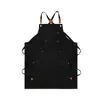 Comercio Exterior Transfronterizo Lona Gruesa Impermeable a Prueba de Aceite Delantal Doméstico Delantal de Trabajo para Cocina y Jardinería Venta al por Mayor con Logo Personalizable