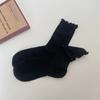Calcetines Finos de Verano con Rizos para Mujer, Calcetines de Media Caña, Estilo Japonés Dulce, Modernos, Verano, Sencillos, Combinan con Todo, Color Sólido, Calcetines de Rizo