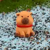 Micro-paisagem criativa fofa capivara kappibala boneca pequena DIY decorações acessórios carro desktop pequenos enfeites
