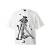 Camiseta holgada informal de manga corta con estampado divertido de San Miguel, estilo BIGTHING, para hombre