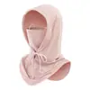 Sombrilla Casual para Exteriores, Anti-UV, Protección para Cara y Cuello, Chal con Cordones para Protección Solar, Máscara Ligera y Transpirable para Colgar en las Orejas y el Cuello