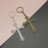 Llavero Cruz Aleación Vintage Bronce Antiguo Patrón Plateado Colgante Amazon Shein Temu Aliexpress