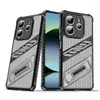 Adecuado para Funda de Teléfono Móvil con Soporte Sombra de Guerra para Xiaomi Pocox7Pro Cubierta Protectora Anti-Caída en las Cuatro Esquinas para Redmi Note14 A3 13t