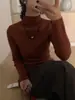 Egg.unique Blusa Térmica Feminina Novo Estilo Emagrecedora 15 Cores Malha de Pelo de Coelho Outono Inverno Blusa Térmica