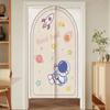 Cortina de Puerta de Dibujos Animados Cortina Divisoria para Dormitorio, Cortina de Puerta para Uso Doméstico, Media Cortina de Cocina sin Taladro, Cortina Bloqueadora para Baño